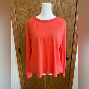 a new day Women's Bright Coral Long Sleeve Top